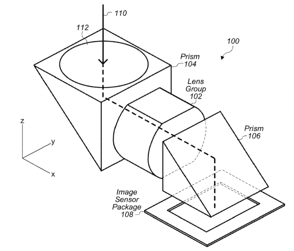 애플의 폴디드 카메라 특허그림. 출처=애플월드투데이