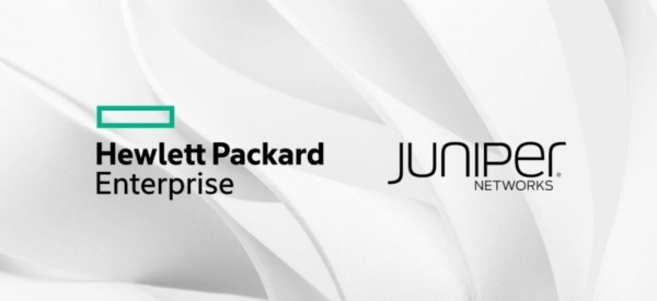 사진=휴렛패커드 엔터프라이즈((Hewlett Packard Enterprise) 및 주니퍼 네트웍스(Juniper Networks) 로고, HPE 홈페이지