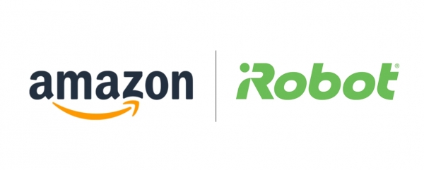 사진=아마존(Amazon)과 아이로봇(iRobot) 로고, 아마존 홈페이지