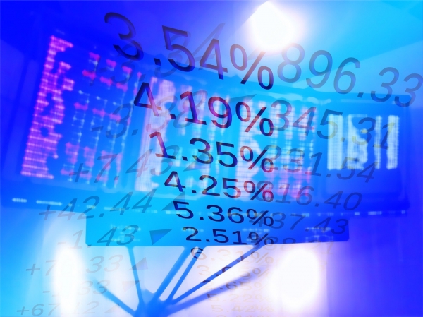 Acciones, precio de las acciones, finanzas, gráfico de cambio.  Foto = Pixabay